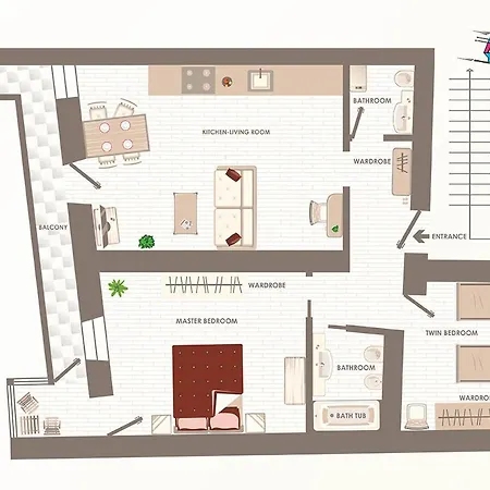 Appartement Praetoria Aosta